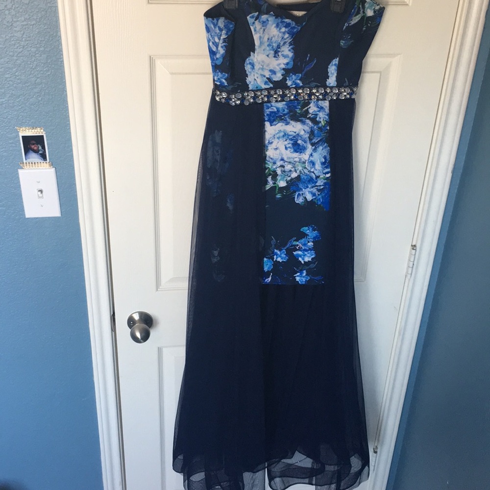 Social Code Blue Formal Dress